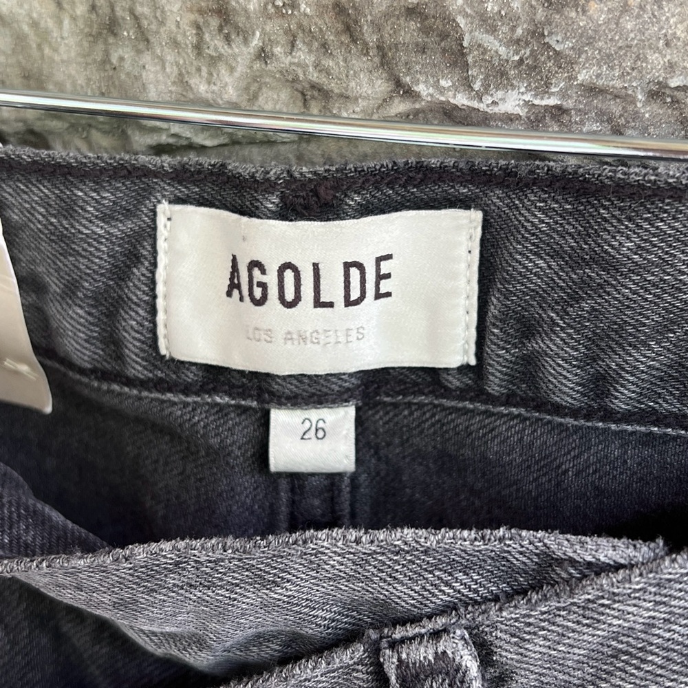 NEW Size 26 AGOLDE Criss-Cross Straight Leg Cotton Jean Synchronize Grey Wash - Picture 5 of 9